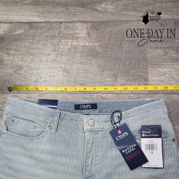 Chaps Madden Capri Jeans Size 12 - Picture 3 of 6